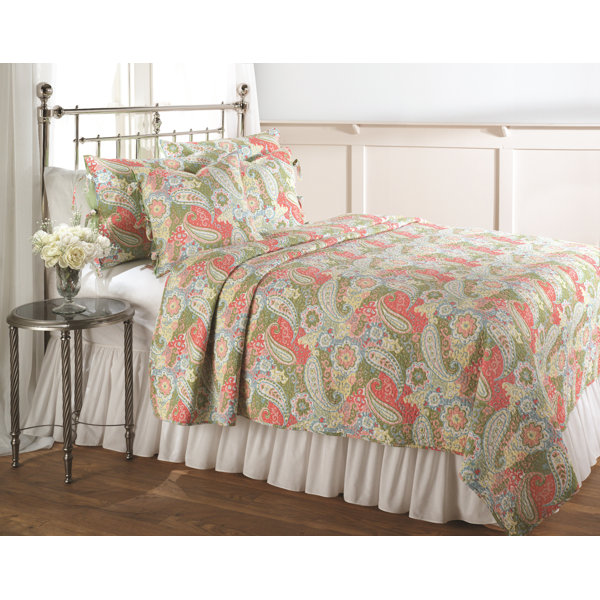 Winston Porter Lukes Paisley Reversible Quilt Set Wayfair